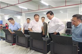 德州市天衢新區黨工委副書記、管委會主任王大山等一行到我司-廣東萬昌科技實業有限公司參觀考察